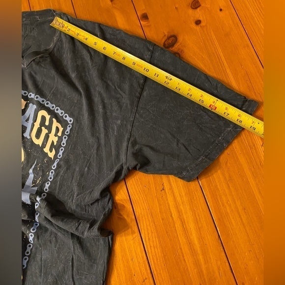 Shirts Happen Vintage Gear Head Blue with White Graphic Skull Tee Shirt Size 2XL - Picture 9 of 10